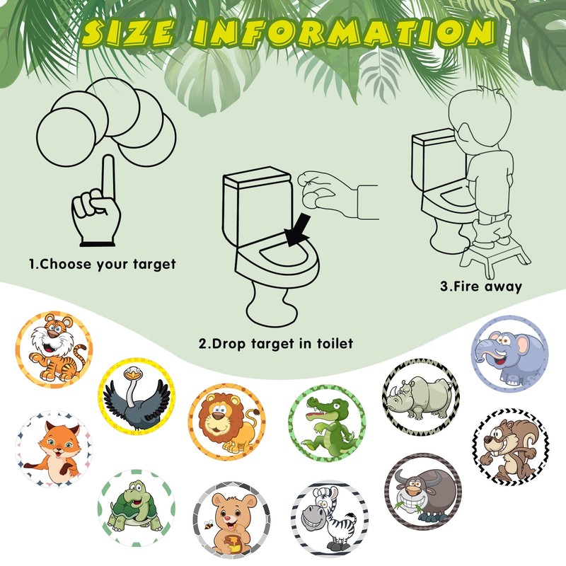 Eersida 120 Pcs Toilet Targets for Potty Training Boy Pee