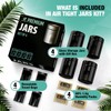 Premium Airtight Glass Storage Jars 180/120ml with 69% Humidity Control