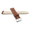 20mm Tan Classic, Semi-Glossy Leather Smartwatch Band Strap fits Skagen
