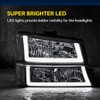 LQI LED DRL Headlights Assembly Compatible with Chevy Silverado Avalanche