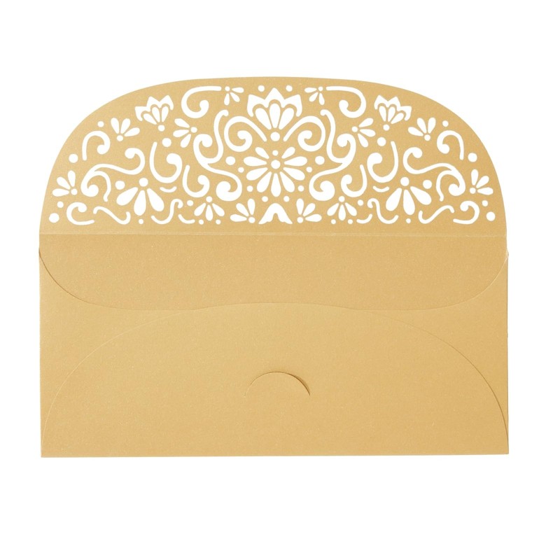 Pipilo Press Gold Money Envelopes for Cash Gifts - 6.8