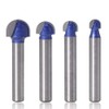 Mesee 4 Pieces Cove Core Box Router Bit Set Industrial