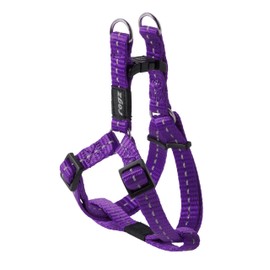 Reflective Step-in Adjustable Harness for Small Dogs; matching collar and lead available, Purple