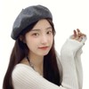 WinsGreat Beret Women's Knit Artist Hat, Wool Blend, Size Adjustable,