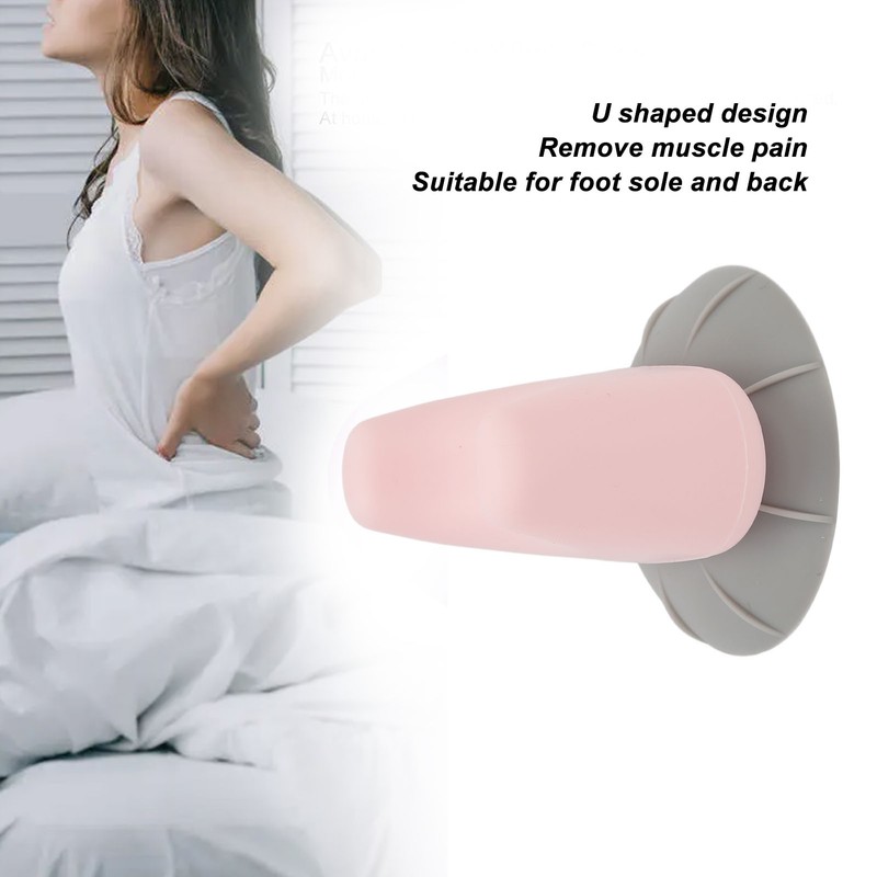 Muscle Massager Ball U Shaped Suction Cup Soft Silicone Fascia