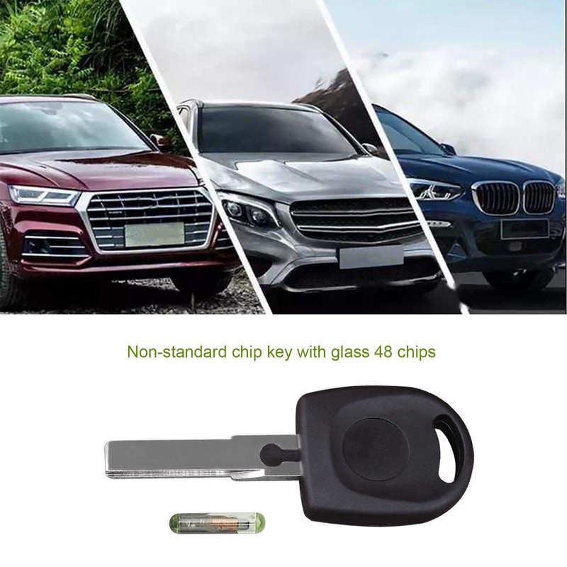 Replacement Car Key Trailer Shell with Immobiliser ID48 Transponder Chipset