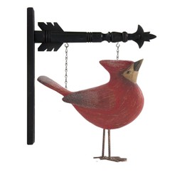 K&K Interiors 9 Inch Resin Cardinal w/Head Up Arrow Replacement