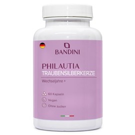 Bandini Black Cohosh, Red Clover and Sage - 60 Capsules - Natural Complex with 200mg Red Clover, 100mg Sage and 80mg Cimicifuga Actaea Racemosa - Supports Balance - Black Cohosh