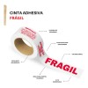Cinta Adhesiva Para Empaque Embalaje Frágil 48mm X 50m 36pz