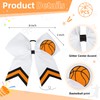 12 PCS Basketball Cheer Bows 8" Large Hair Bows Ponytail