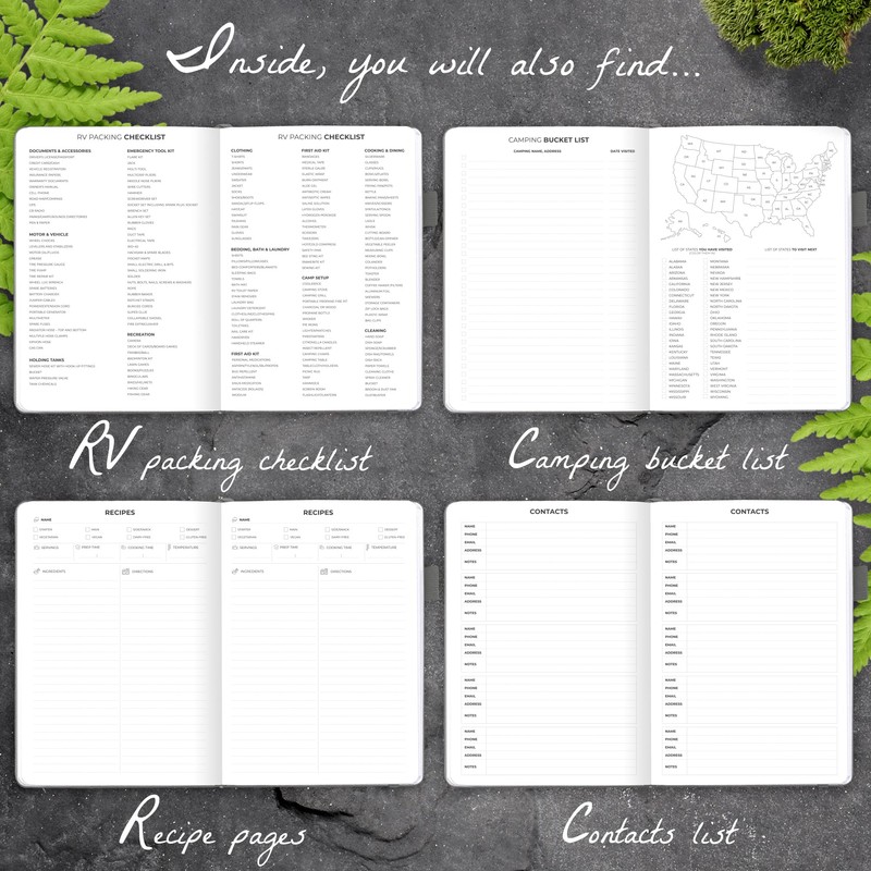 Clever Fox Camping Journal – Camper Log Book & RV