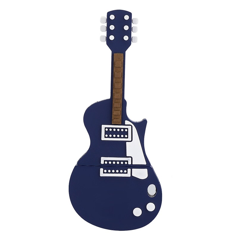 Memory Storage Stick USB Drive Laptop Accessory PVC Guitar shaped