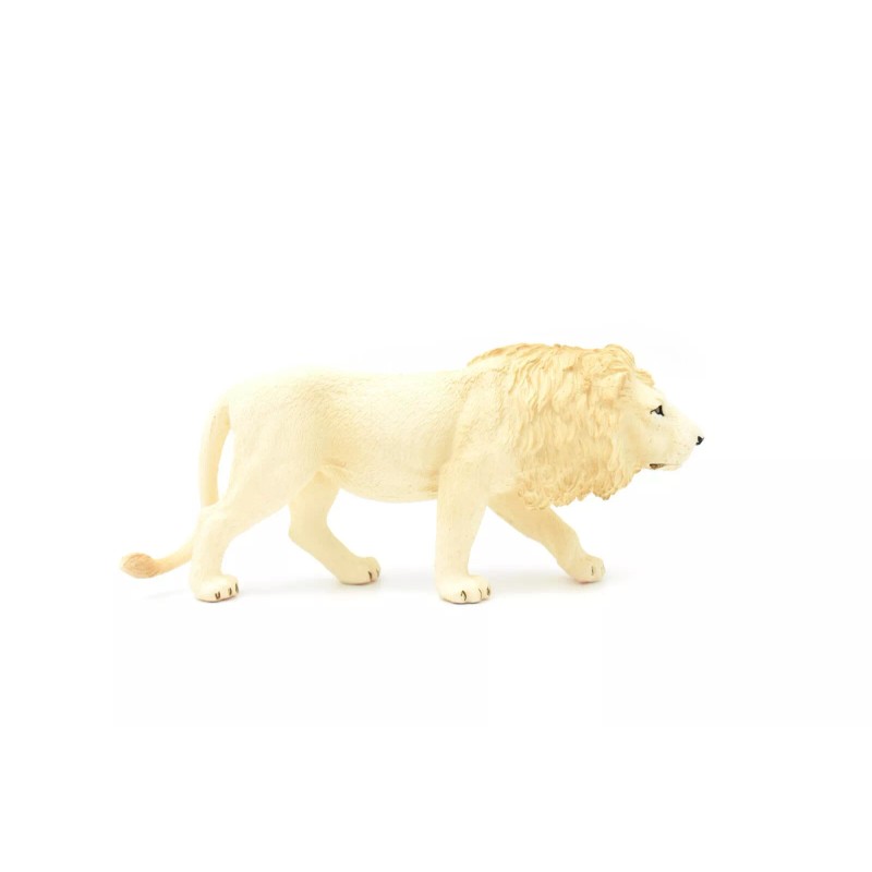 MOJO TOYS Lion, White, Museum Quality Plastic Replica 6" M085-B605