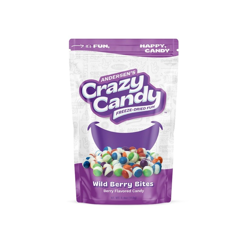 Andersen's Crazy Candy Freeze Dried Candy -Wild Berry