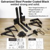 Mofeez Fence Gate Kit Iron Gate Hardware with Gate Latch