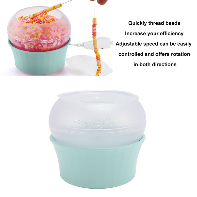 Electric Clay Bead Spinner Adjustable Speed Fast Beading USB Bead