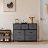 JHK 7 Drawers Metal Frame Dresser for Bedroom Clothes Drawer