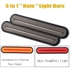 FABOOD F 2 Pack 9" Led Trailer Tail Light Bar