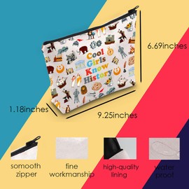 History Cosmetic Bag Funny History Gift History Lover Gift History Teacher Gift Historian Gift History Major Gift (Cool Bag CA)