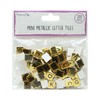 Dovecraft DCBS263 Essentials Mini Metallic Letter Tiles Gold, Multi, one