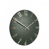 Thomas Kent 12" Olive Green Mulberry Wall Clock with Embossed