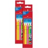 Faber-Castell Jumbo Grip Neon 110994 Colouring Pencils, Pack of 5