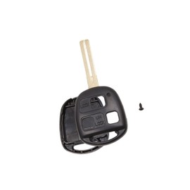 Partuto 3 Key Buttons Car Remote Uncut Insert Key Fob Case for Lexus ES300 Replacement