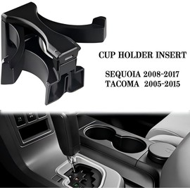 Cup Holder Insert Compatible with Toyota Tacoma 2005-2014 Replace Cup Holder Sub Assembly Insert Divider Accessories OEM 5604-04010
