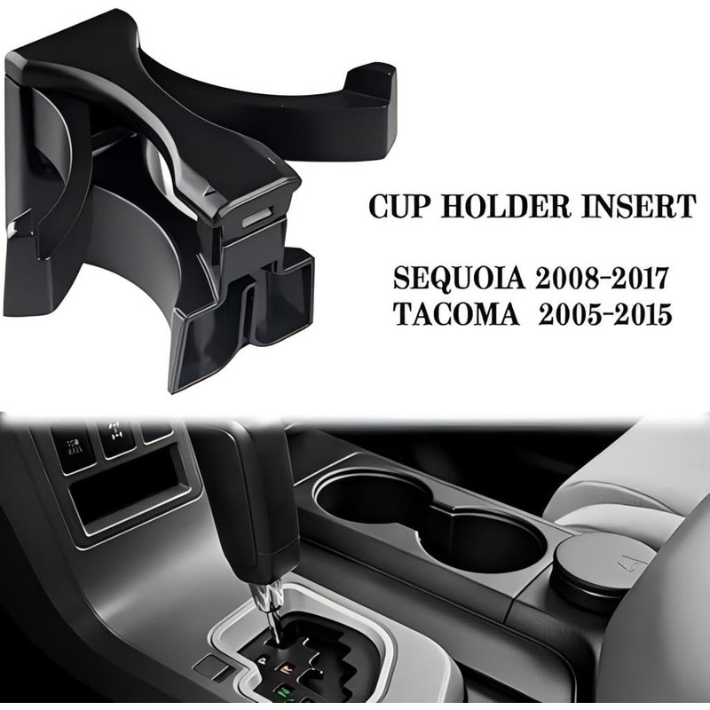Cup Holder Insert Compatible with Toyota Tacoma 2005-2014 Replace Cup