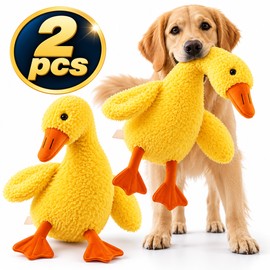 2 Pcs Cute Duck Plush Pet Toy for Dogs & Cats – Soft Interactive Companion Toy for Home Play, Comfort and Indoor Entertainment