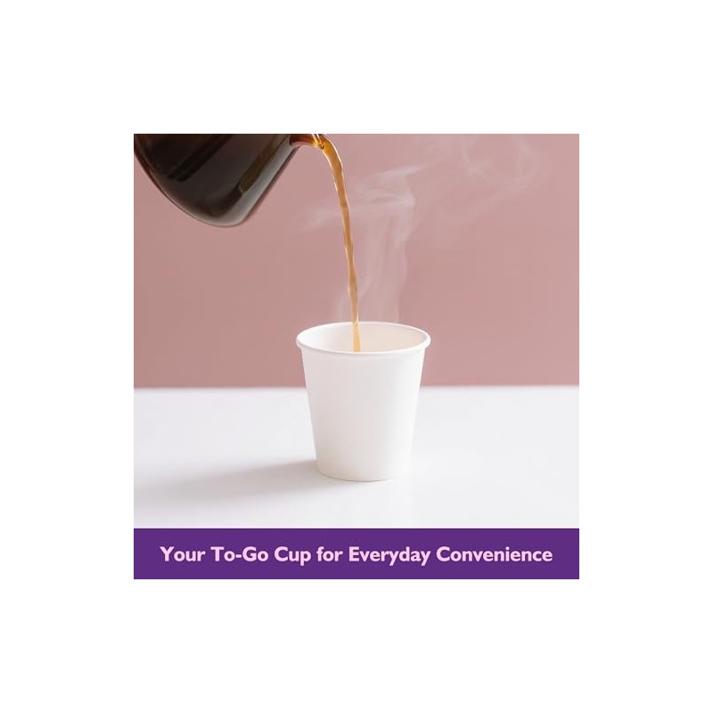 3 oz Disposable Paper Cups, Mouthwash Cups, Small Coffee Cups