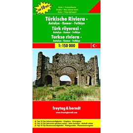 Turkish Riviera, West: -Antalya - Kemer - Fethiye Road & Leisure Map: Toeristische wegenkaart 1:150 000