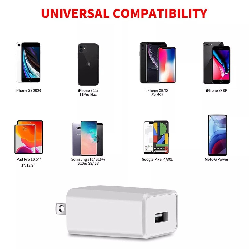 Unbranded 1-2 US Plug 5V 2A USB Port Wall Charger