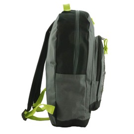 K-Cliffs 15" Water-Resistant Backpack School Bungee Bookbag w/Adjustable Straps | Black Grey