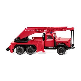 Wiking WK086149 86149 086149 H0 Magirus Deutz Uranus Fire Engine Crane Truck KW 15, Red