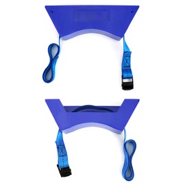 Qwork Cylinder Wall Mount Bracket, 4 Pack 4''-12'' Cylinder Bracket Tank Bracket with Screw for 1 Cylinder (Small),Blue,WD10345