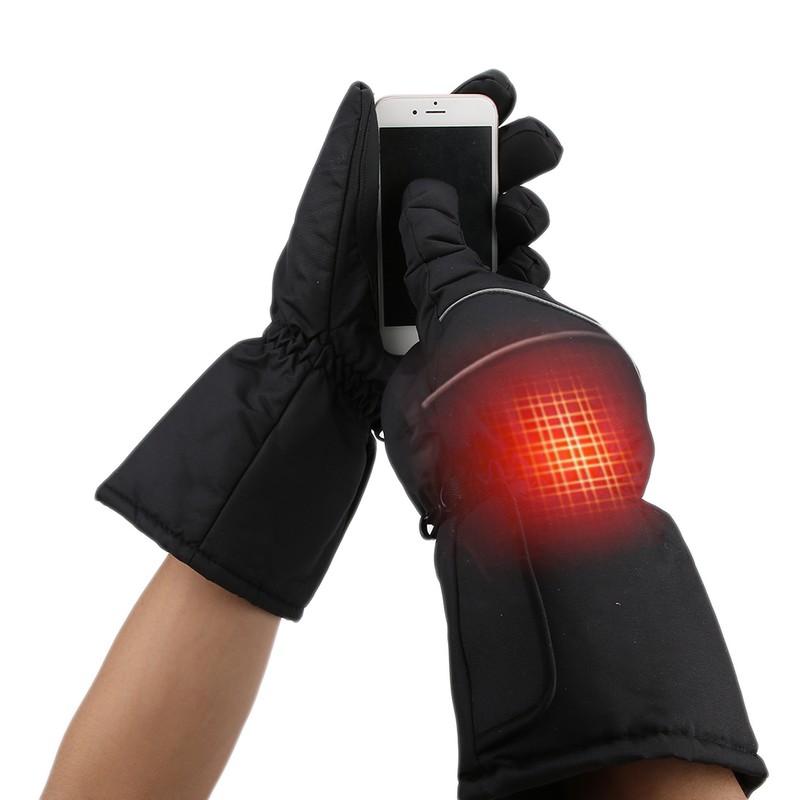 Electric Heating Gloves Waterproof Adjustable Winter Outdoor Sport Warm Keeping
