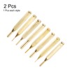 QUARKZMAN 8-Piece Brass Punch Set 1/16" 3/32" 1/8" 5/32" 3/16"