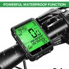 Bike Computer 12 Functions IP54 Waterproof Bicycle Speedometer Odometer, Cycling