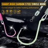 CWSDXM 2-Pack Luminous Deep Drop Rigs, 3 Circle Hooks 8/0