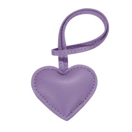 Tonecraft Heart Bag Charm, Simple, Orthodox, Bag Charm, Popular, Stylish, Cute, Microfiber Leather, Squishy, purple