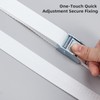 NICENEEDED 393 Inch Long Twin Bed Connector, 0.98" Wide Mattress