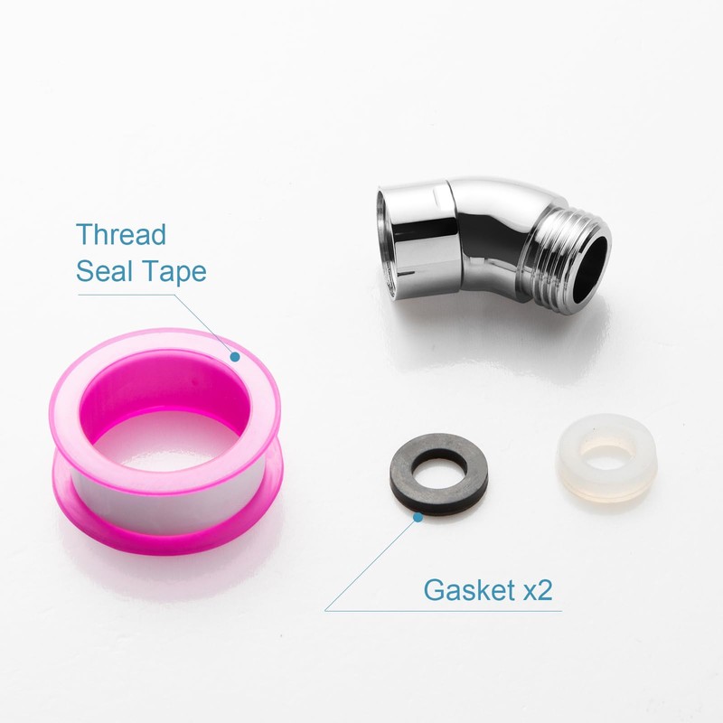 OFFO - Adaptador de cabezal de ducha, adaptador de codo