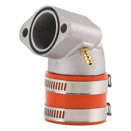 GOOFIT Orange Motorcycle Carburetor Intake Manifold Inlet Pipe Replacement for GY6 150