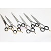 6 Pieces- Professional Hairdressing Shears Barber Scissors Size 6.5" &