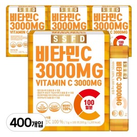 Pure Food Vitamin C 3000 Powder Stick Powder, 400 Pieces / 순수식품 비타민C 3000 가루 분말 스틱 파우더, 400개