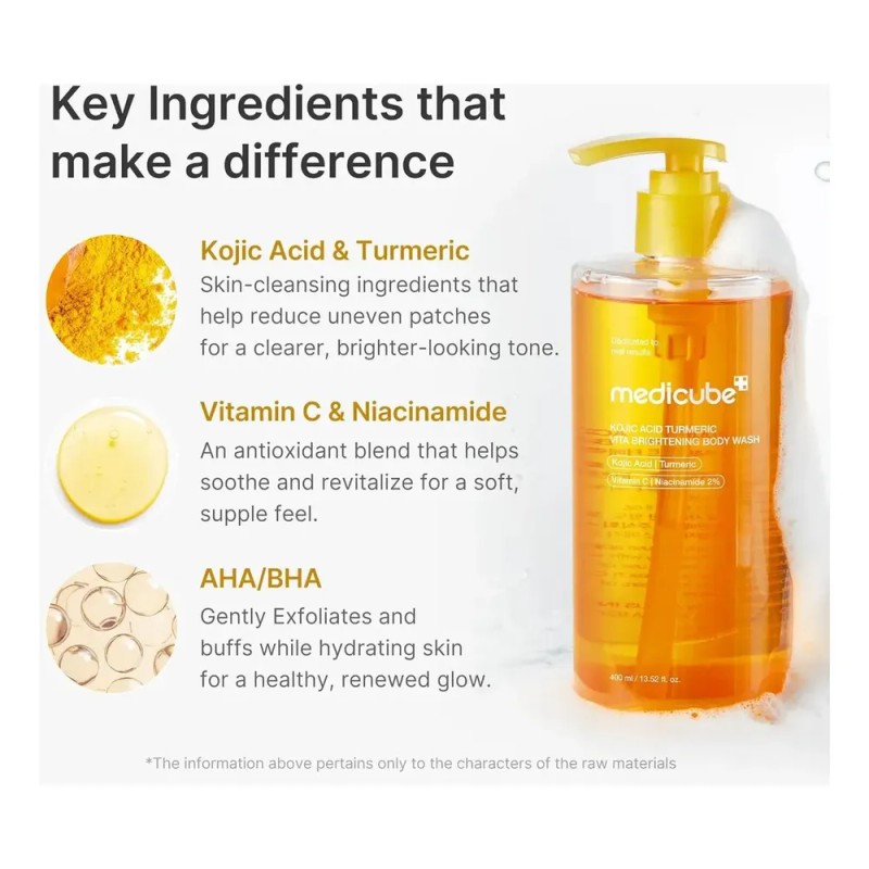Medicube Kojic Acid Turmeric Vita Brightening Body Wash Neutra