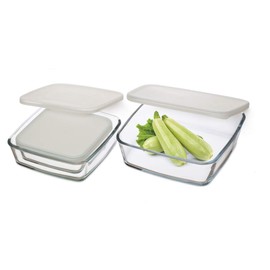 Simax Glass Containers (Square)