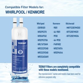 Rarolft Water Filter Replacement for P8RFWB2L, P4RFKB2, P8WB2L, WHR1RXD1, W10394044, WRS588FIHZ (3 Pack)