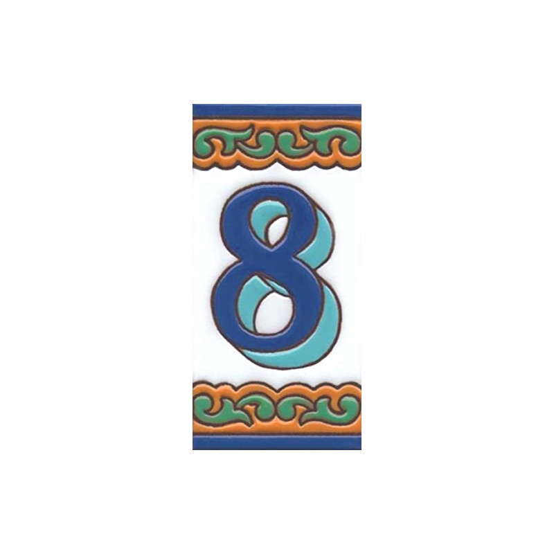 House Numbers, Ceramic Numbers & Letters Tiles, Chalet Design, Tile